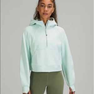 Lululemon Oversized Scuba Half Zip (Delicate Mint)